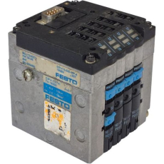 Terminal de válvulas CPV10-VI 18200 e inferface elétrica CPV10-GE-MP-4 18253 - FESTO seminovos