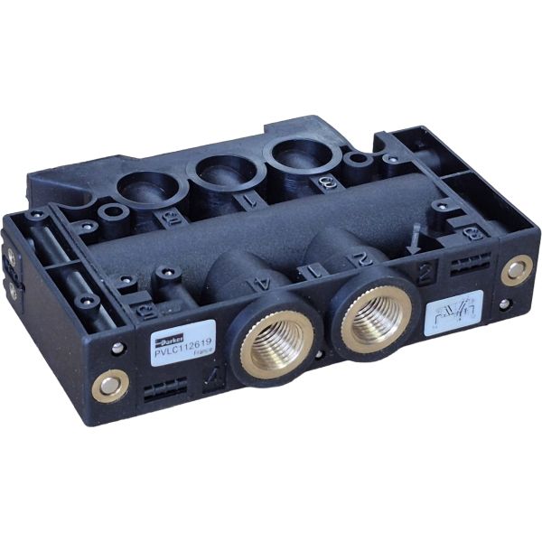 5/2 vias, duplo piloto,  pressão 10bar, corpo poliamida