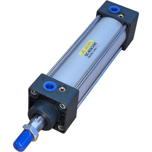 diâmetro 40mm, curso 100mm, dupla ação, com tirantes, pressão máxima 0,1~0,9MPa, ISO9001