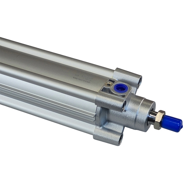 diâmetro 63mm, curso 600mm, normas ISO 6431 / VDMA 24562 / ISO 15552, dupla ação, amortecimento ajustável, pressão até 10bar, temperatura ambiente -10~80oC, fluido ar comprimido filtrado, vedações Buna-N