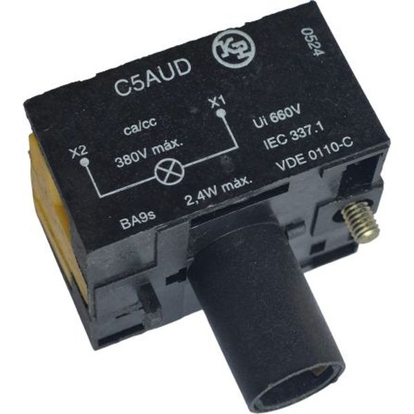 380V máx, 2,4W máx.