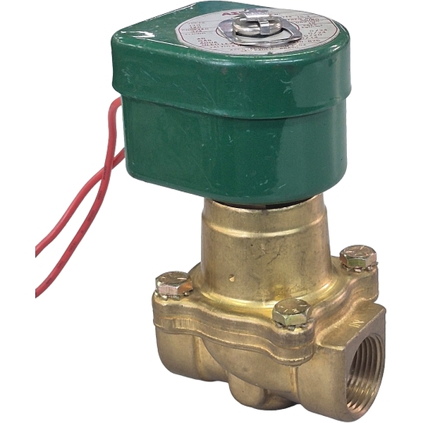 conexão 3/4, orifício 19mm, fluidos ar / gás / água / óleo leve, tensão da bobina 110V/50Hz / 120V/60Hz, 15,4W,  corpo da válvula latão