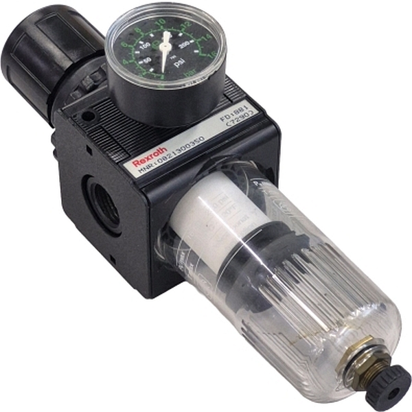 copo transparente, meio de operação ar comprimido
