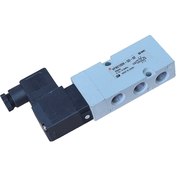 5/2 vias, simples solenoide, pressão 0,15~0,9MPa