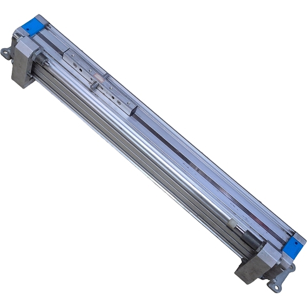 diâmetro 63 mm, curso 500 mm, amortecimento pneumático ajustável nas duas extremidades, detecção de posição
