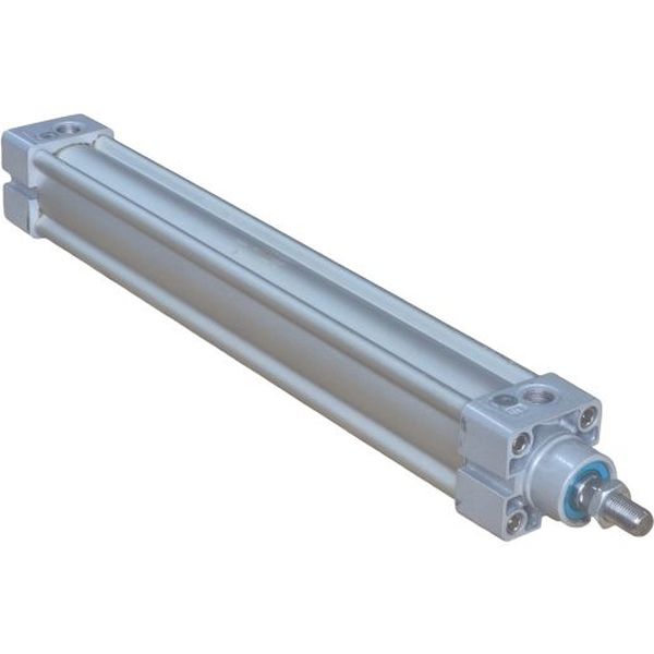 cilindro padronizado de dupla ação, diâmetro 40mm, curso 300mm, dupla ação, amortecimento ajustável, sem canal para sensor
