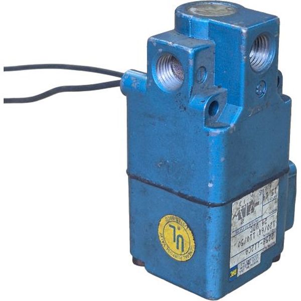 Série 200, conexão rosca 1/4nptf, 3/2 vias, acionamento solenóide / retorno mola, bobina 120/60 110/50 24VDC 15.14W, meio ar comprimido / vácuo / gases inertes