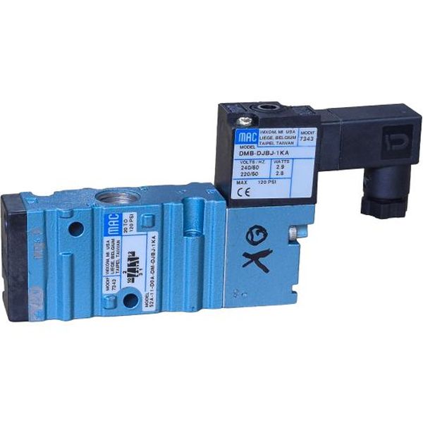 3/2 vias, atuação solenóide, bobina DMB-DJBJ-1KA 240/60 2.9W - 220/50 2.8W, pressão 20~120psi