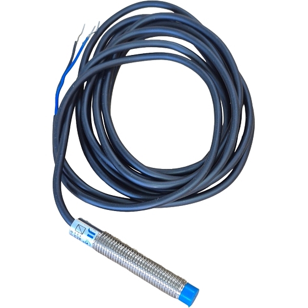 com cabo, formato cilíndrico, distância 2mm, tensão 10~30VCC, temperatura -25~70oC