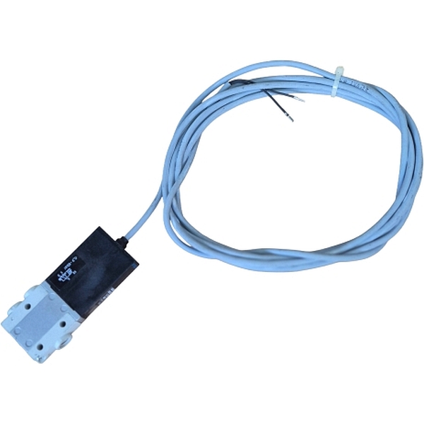 3/2 vias fechada, monoestável, vazão 100l/min, conexão rosca M7, pressão operacional máxima 8bar