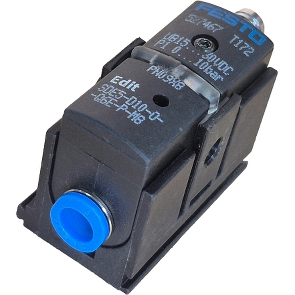 conexão QS-6, pressão 10 bar, saída PNP, temperatura 0~50C, tensão 30V

