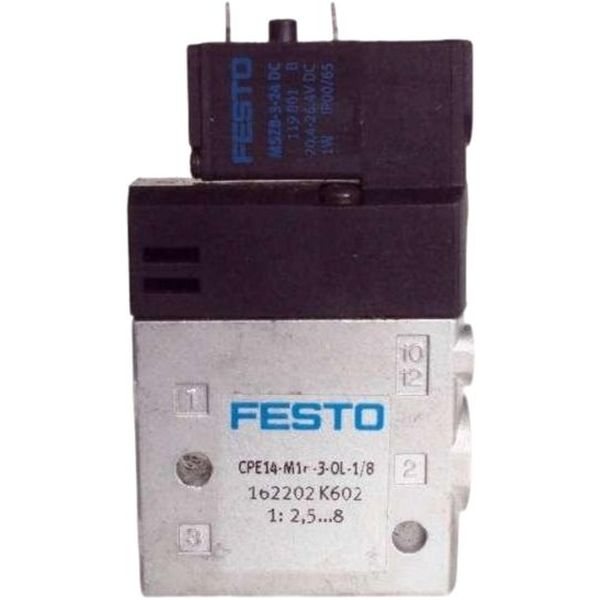 Válvula com 3 posições e 2 vias, válvula com acionamento elétrico, válvula compacta, válvula estreita