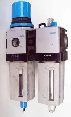 Conjunto lubrifil (modelo: LFR-M2-G1/2-E10R (filtro regulador) + LOE-M2-G1/2-P (lubrificador))