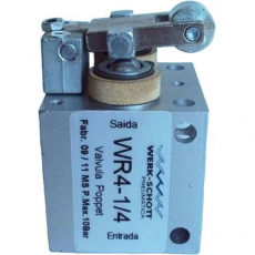 Válvula pneumática WERK SCHOTT WR4-1/4 Válvula pneumática WERK SCHOTT WR4-1/4