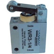 Válvula pneumática WERK SCHOTT WR3-1/4 Válvula pneumática WERK SCHOTT WR3-1/4