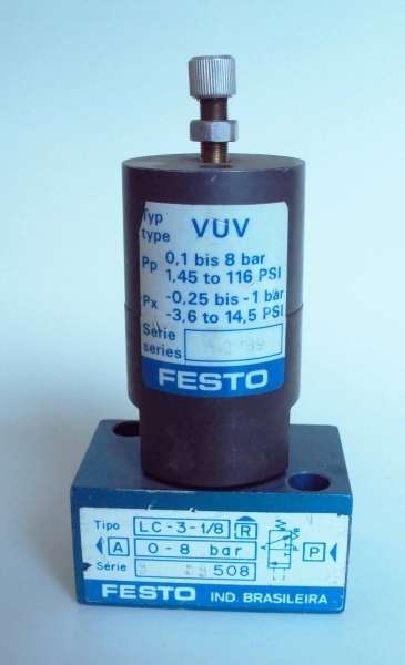 marca: Festo <br/>amplificador: VUV <br/>válvula: LC318 <br/>estado: seminovos