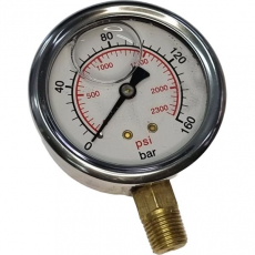 Manômetro GALLEYHILL GAM635RL160 2300psi 160bar Manômetro GALLEYHILL GAM635RL160 2300psi 160bar