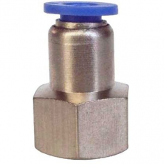 Conexão reta 1/4X6 rosca fêmea Conexão reta 1/4X6 rosca fêmea