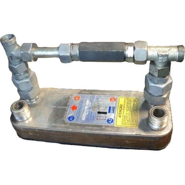 permutador de calor, refrigerador de óleo, resfriamento do óleo em máquinas operatrizes, refrigeração em sistemas hidráulicos, sistema de refrigeração, trocador de calor industrial, trocador de calor para máquinas industriais