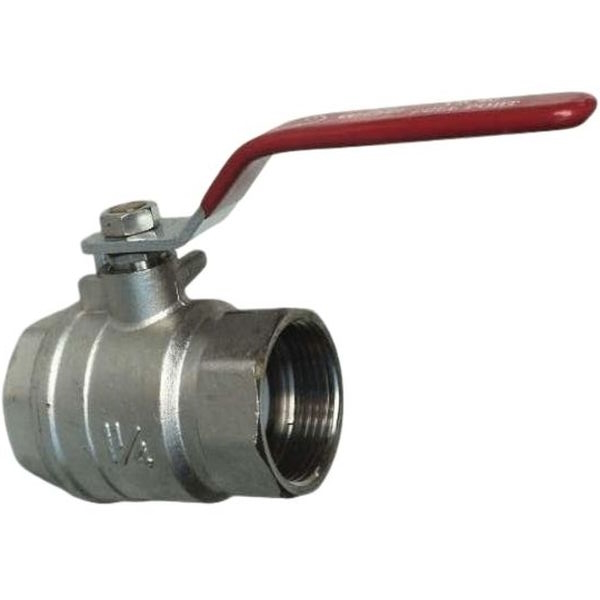 conexão 1.1/4 fêmea fêmea, meio de operação água / óleo / gás, alavanca vermelha