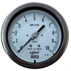 Manômetro WIKA 10Kgf/cm2 seminovo Manômetro WIKA 10Kgf/cm2 seminovo