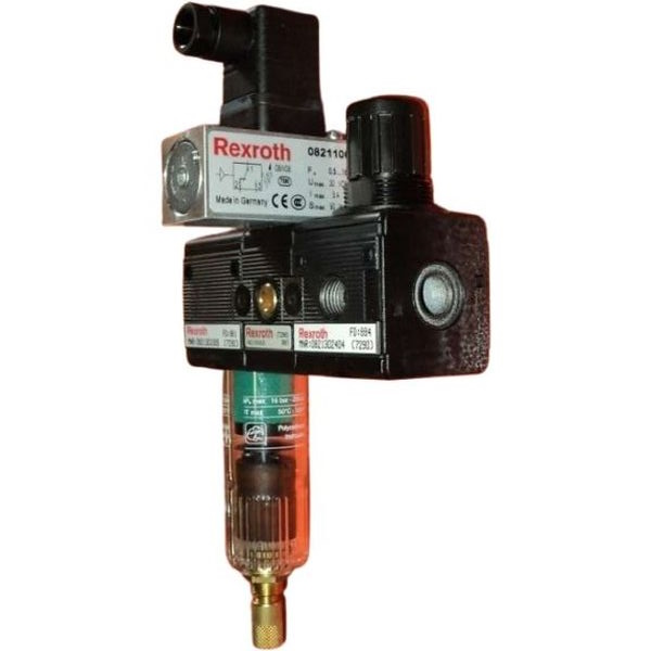 marca: Rexroth <br />
pressostato: 08211000 <br /
regulador: 0821302404 <br />
filtro: 08213093305 <br />
estado: seminovo