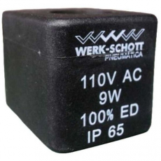 Bobina pneumática  WERK SCHOTT 110VAC 9W Bobina pneumática  WERK SCHOTT 110VAC 9W