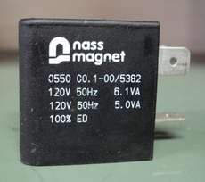 Bobina pneumática NASS MAGNET 0550 C0.1-00/5382 120V 60Hz 5.0VA Bobina pneumática NASS MAGNET 0550 C0.1-00/5382 120V 60Hz 5.0VA