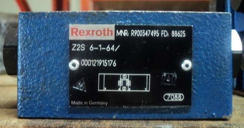 marca: REXROTH <br/>modelo: Z2S6164 <br/>estado: nova