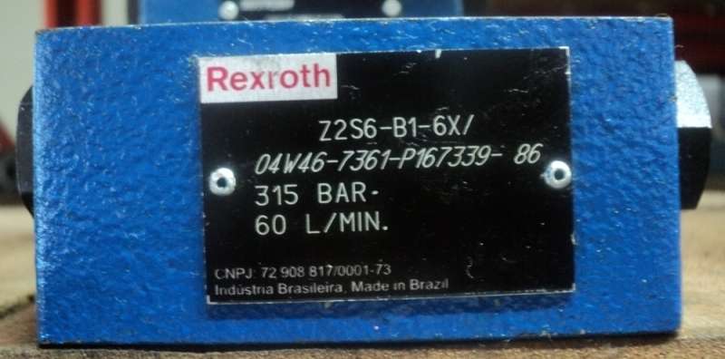 marca: REXROTH <br/>modelo: Z2S6B16X <br/>estado: nova