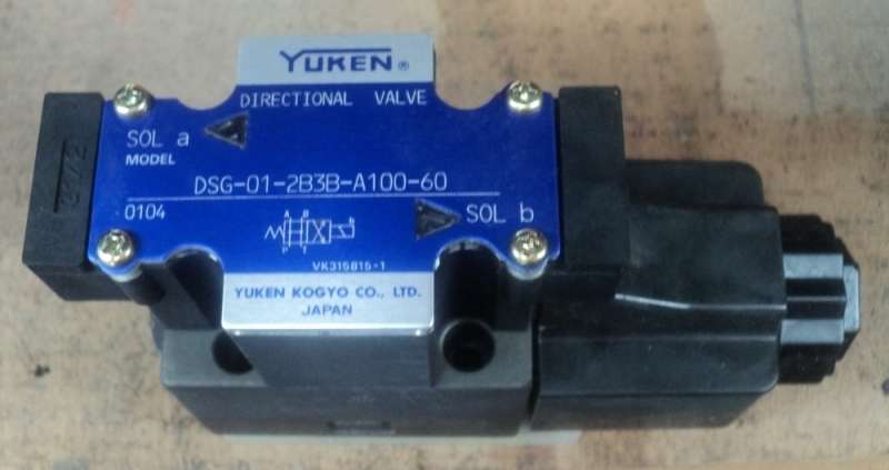 marca: Yuken <br/>modelo: DSG012B3BA10060 <br/>estado: nova 