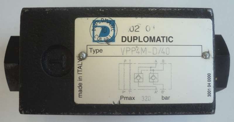 marca:Duplomatic <br/>modelo: VPP4MD40 <br/>estado: seminova