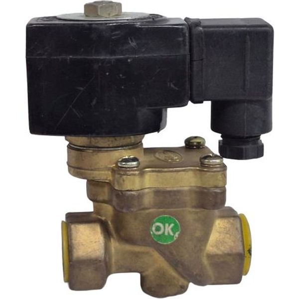 Série 1390, 2 vias, ação servo-operada à pistão, assento acrilo-nitrilo neutro, conexão 1/2´, orifício 12mm, vedação PTFE