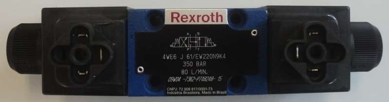 marca: REXROTH <br/>modelo: 4WE6J61EW220N9K4 <br/>estado: nova