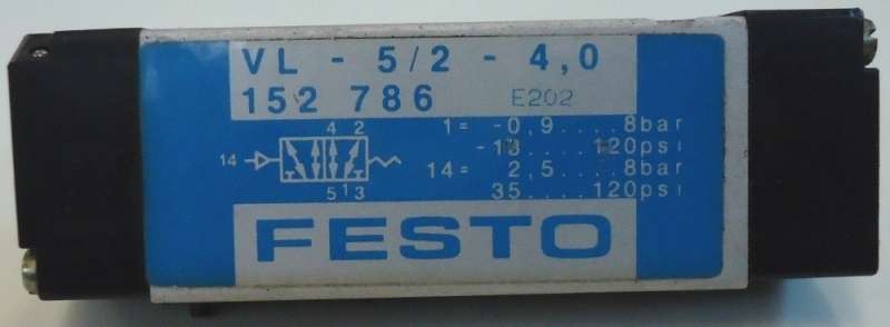 marca: FESTO <br/>modelo: VL5240 152786 <br/>estado: seminova