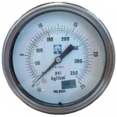 Manômetro BIMETAL 350psi 25Kgf/cm2 Manômetro BIMETAL 350psi 25Kgf/cm2