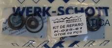 Kit de reparo WERK SCHOTT K-025-61 para cilindro pneumático Série CWP Kit de reparo WERK SCHOTT K-025-61 para cilindro pneumático Série CWP