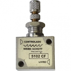 Regulador de fluxo WERK SCHOTT 1/8X1/8 5102CF