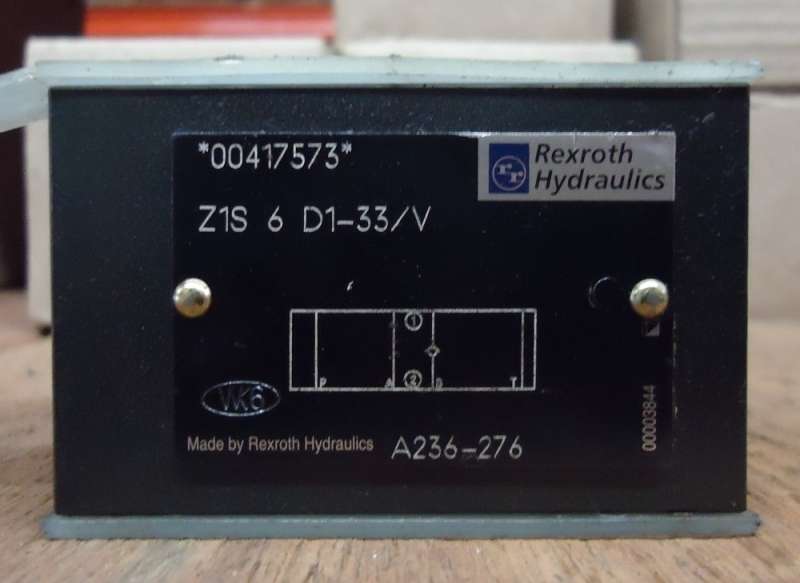 marca: REXROTH <br/>modelo: Z1S6D133V <br/>estado: nova