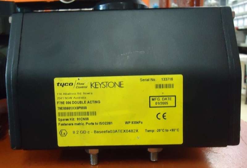 marca: Tyco Keystone <br/>modelo: F79E006 <br/>estado: no estado