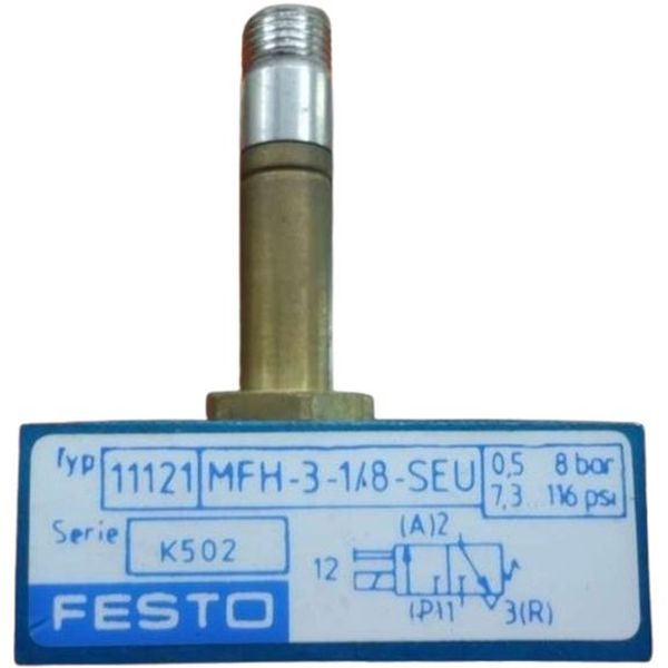 marca: FESTO <br/>modelo: MFH318SEU 11121 <br/>estado: seminova