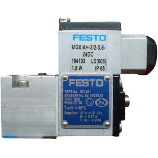 marca: FESTO <br/>modelo: MGXIAH320824DC 184103 <br/>estado: usada