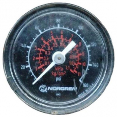 Manômetro NORGREN 1,1MPA 11kg/cm2 160psi usado Manômetro NORGREN 1,1MPA 11kg/cm2 160psi usado