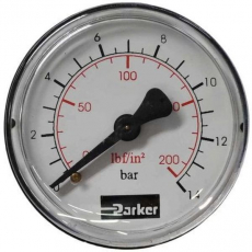 Manometro PARKER 200lbf/in2 14bar seminovo Manometro PARKER 200lbf/in2 14bar seminovo