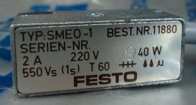 marca: Festo <br />
modelo: SME01 11880 <br />
estado: novo