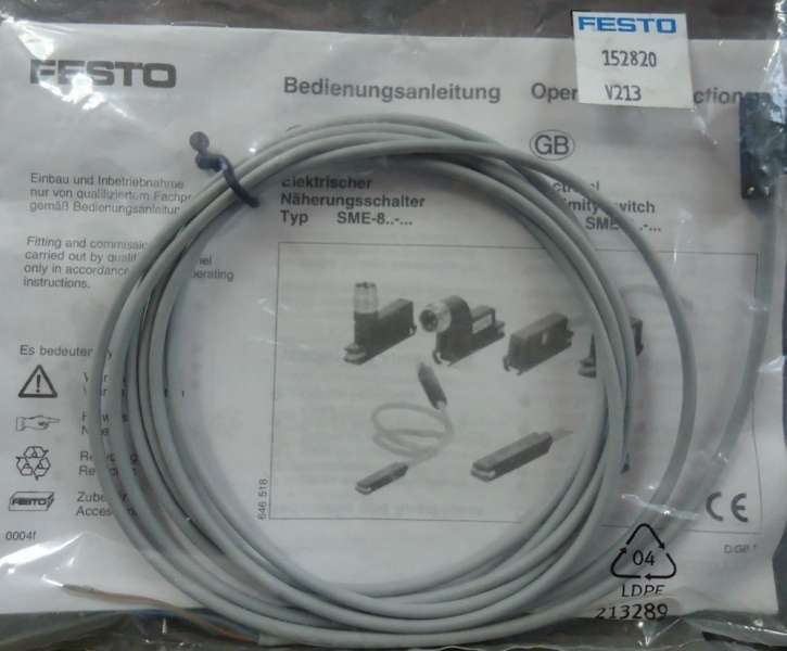 marca: Festo <br />
modelo: 152820 <br />
estado: novo
