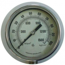 Manômetro 1500lbf/pol2 100Kgf/cm2 usado Manômetro 1500lbf/pol2 100Kgf/cm2 usado