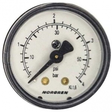 Manômetro NORGREN 58psi 4bar seminovo Manômetro NORGREN 58psi 4bar seminovo