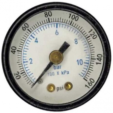 Manômetro 11bar 160psi usado Manômetro 11bar 160psi usado