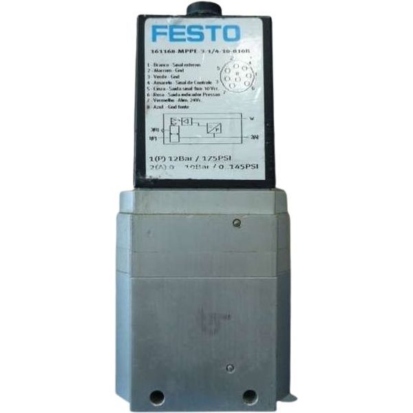 marca: FESTO <br/>modelo: 161168MPPE31410010B 161168 <br/>estado: seminova